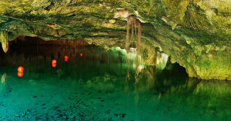 Underwater caves Cancun