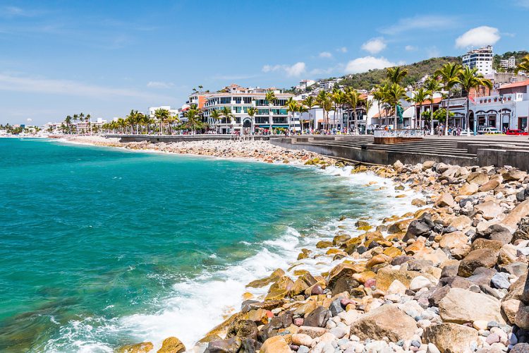 Puerto Vallarta Jalisco Mexico. Promenade of Puerto Vallarta Jalisco Mexico.